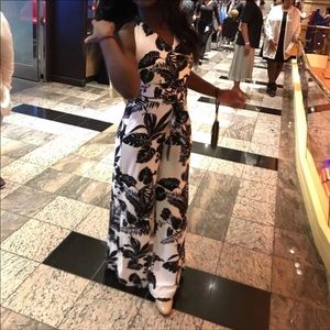 floral halter romper